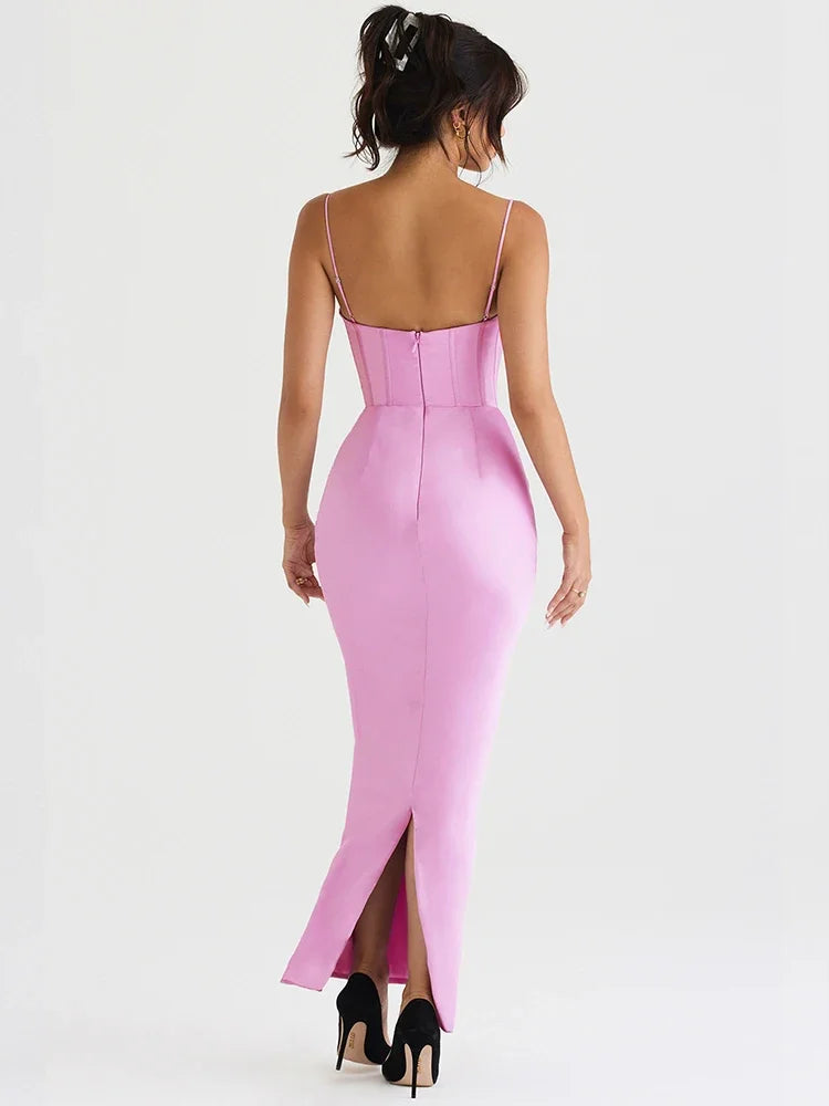 Selene - Bodycon Satin Dress