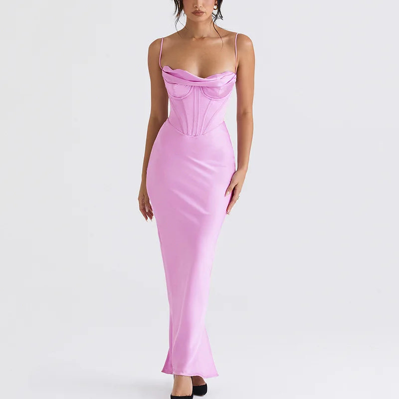 Selene - Bodycon Satin Dress