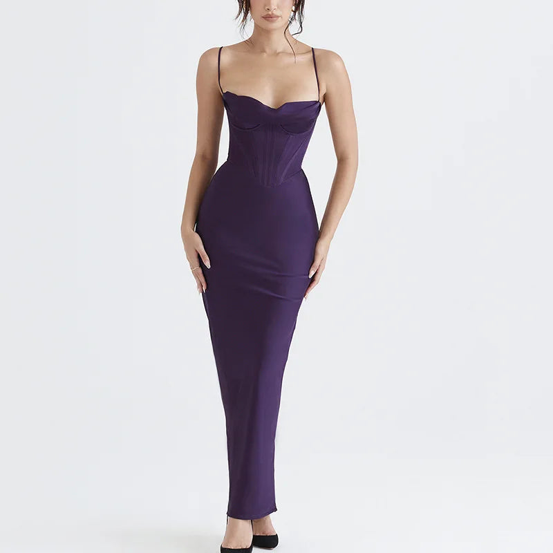 Selene - Bodycon Satin Dress