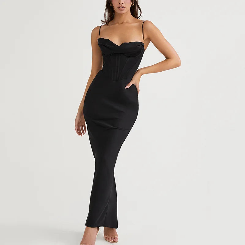 Selene - Bodycon Satin Dress